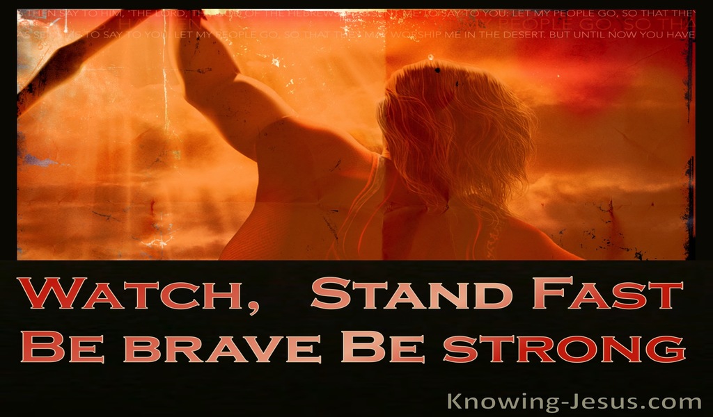 1 Corinthians 16:13 Stand Fast (devotional)08:29 (orange)